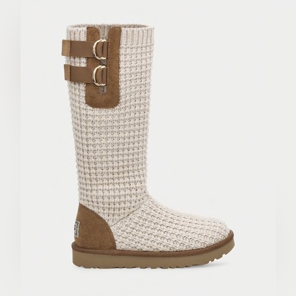 NWOB - Ugg Classic Solene Tall Knit Boots Size 8 - Picture 3 of 7